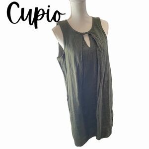 Cupio Key Hole Linen Dress